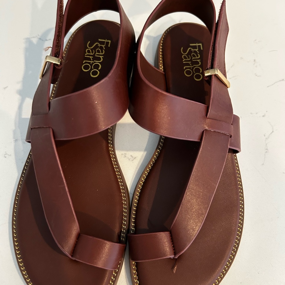 Leather Franco Sarto Brown Scandals